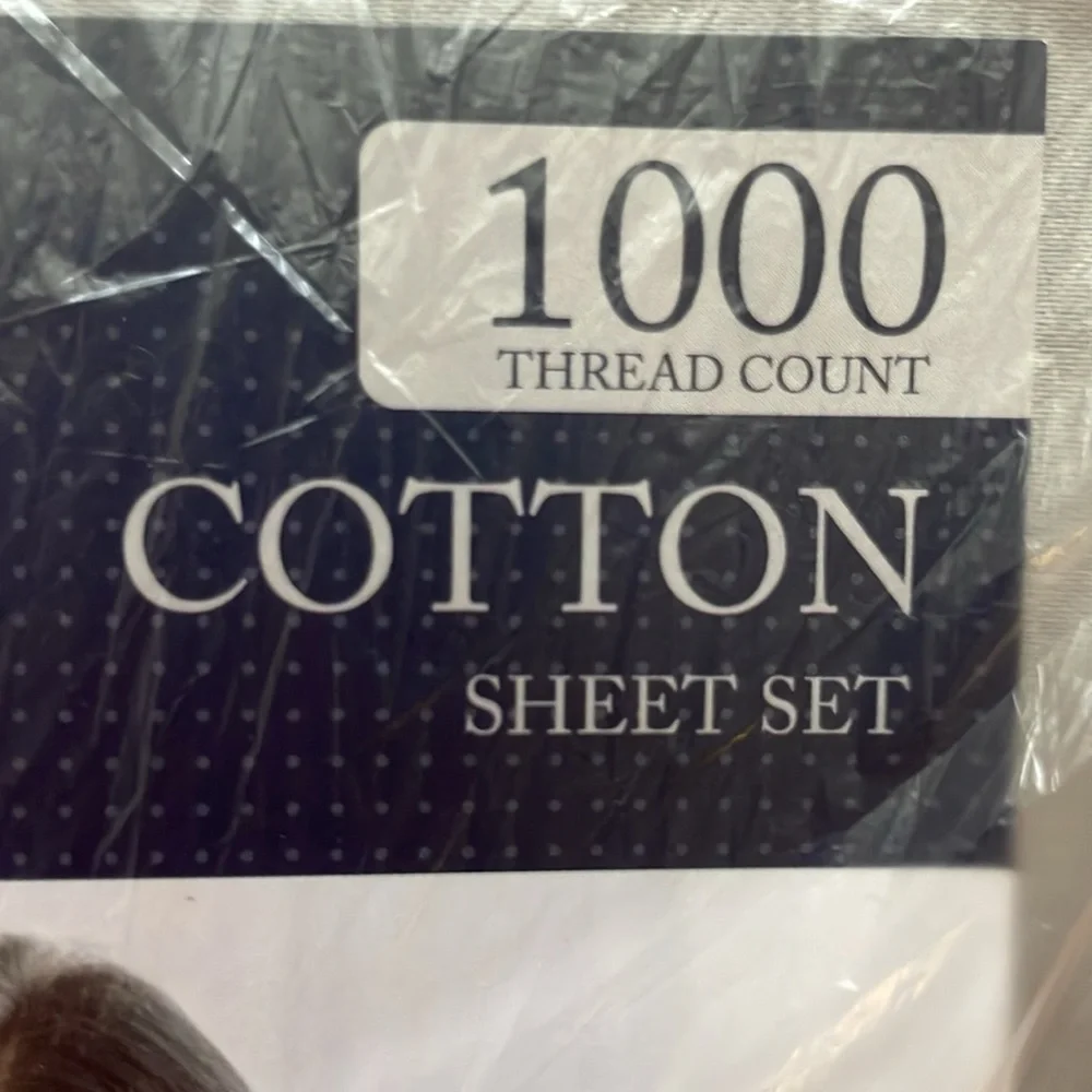 Urbanhut 1000 Thread Gray Cotton Sheets. NWOT. Full Size Sheets.